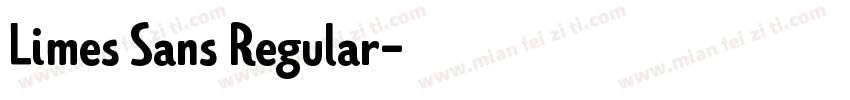 Limes Sans Regular字体转换